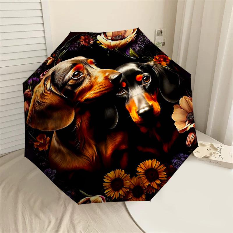 1PC Dachshund Flowers Umbrella-8-Rib Reinforced Portable Folding Travel Suitable for All Seasons Outdoor Daily Use-H0334
1PC Dachshund Flowers Umbrella-8-Rib Reinforced Portable Folding Travel Suitable for All Seasons Outdoor Daily Use-H0334