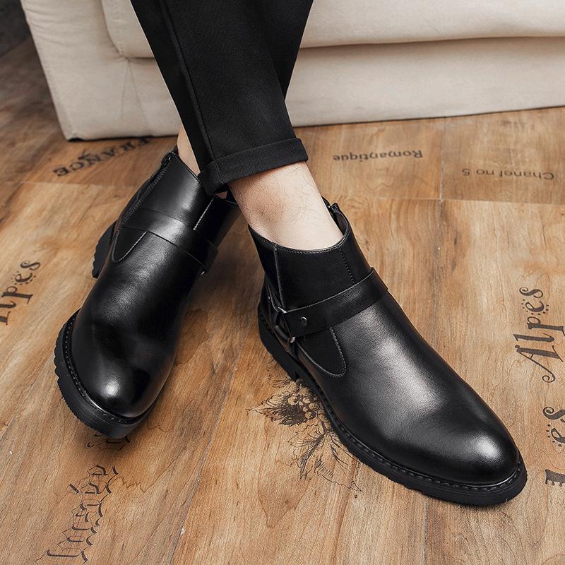 Large size leather shoes 38-48 size high-top shoes Martin shoes leather boots leather boots high-top shoes men s round head dress leather boots 38 чорний
Large size leather shoes 38-48 size high-top shoes Martin shoes leather boots leather boots high-top shoes men s round head dress leather boots 38 чорний