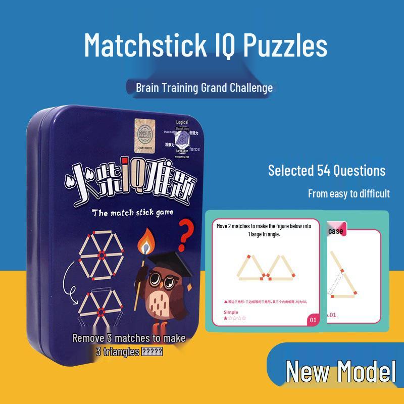 Children s Logical Thinking Matchstick Game: 54 Math Challenges
Children s Logical Thinking Matchstick Game: 54 Math Challenges