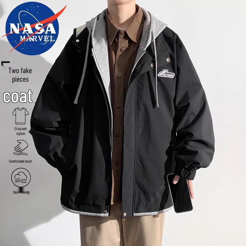 NASA MARVEL Faux Two-Piece Hooded Casual Jacket 3XL
NASA MARVEL Faux Two-Piece Hooded Casual Jacket 3XL
