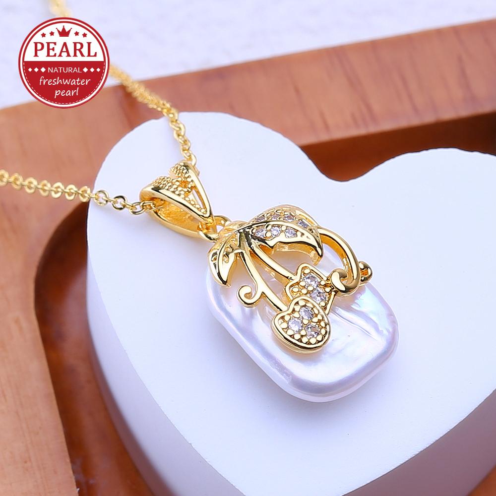 LSOOYH Natural Freshwater Big Baroque Pearl Necklaces Party Elegant Gold Color Flower Pendant, Birthday Gifts for Women білий
LSOOYH Natural Freshwater Big Baroque Pearl Necklaces Party Elegant Gold Color Flower Pendant, Birthday Gifts for Women білий