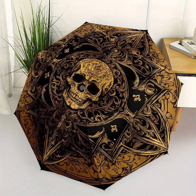 Gothic Skull Decorative Metal Wall Art SignUmbrella with Cute Design, Portable 3-Fold Compact Umbrella for Men & Women, Valentine s Day Mother s Day H
Gothic Skull Decorative Metal Wall Art SignUmbrella with Cute Design, Portable 3-Fold Compact Umbrella for Men & Women, Valentine s Day Mother s Day H