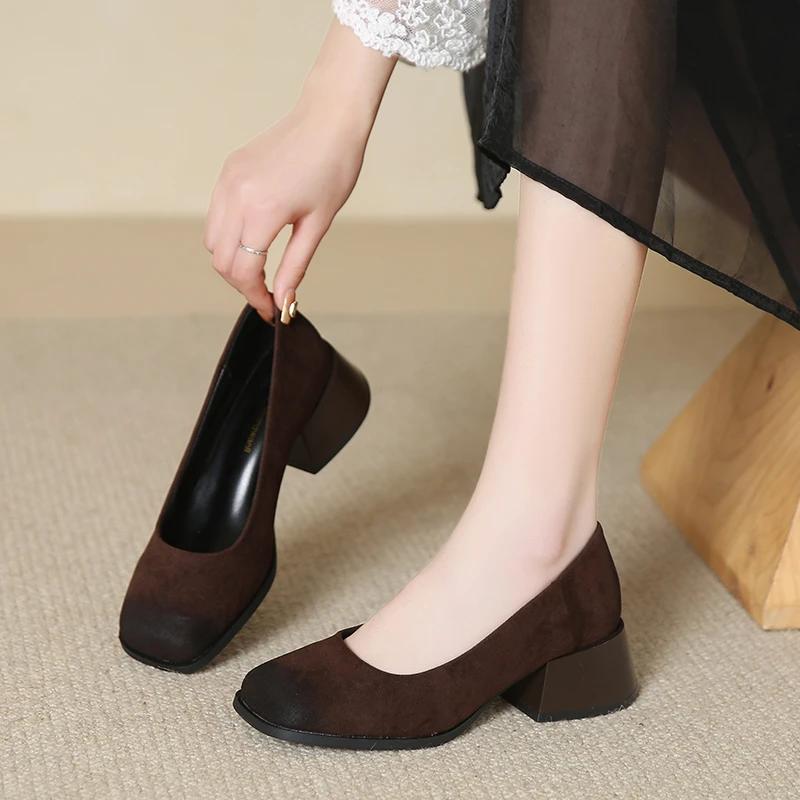 Мода 2024 Лето Женские Туфли на Каблуке Мягкая Кожа Комфорт Золушка Вечеринка Элегантное Формальное Платье Винтажные Коричневые Туфли с Квадратным Носком 39
Мода 2024 Лето Женские Туфли на Каблуке Мягкая Кожа Комфорт Золушка Вечеринка Элегантное Формальное Платье Винтажные Коричневые Туфли с Квадратным Носком 39