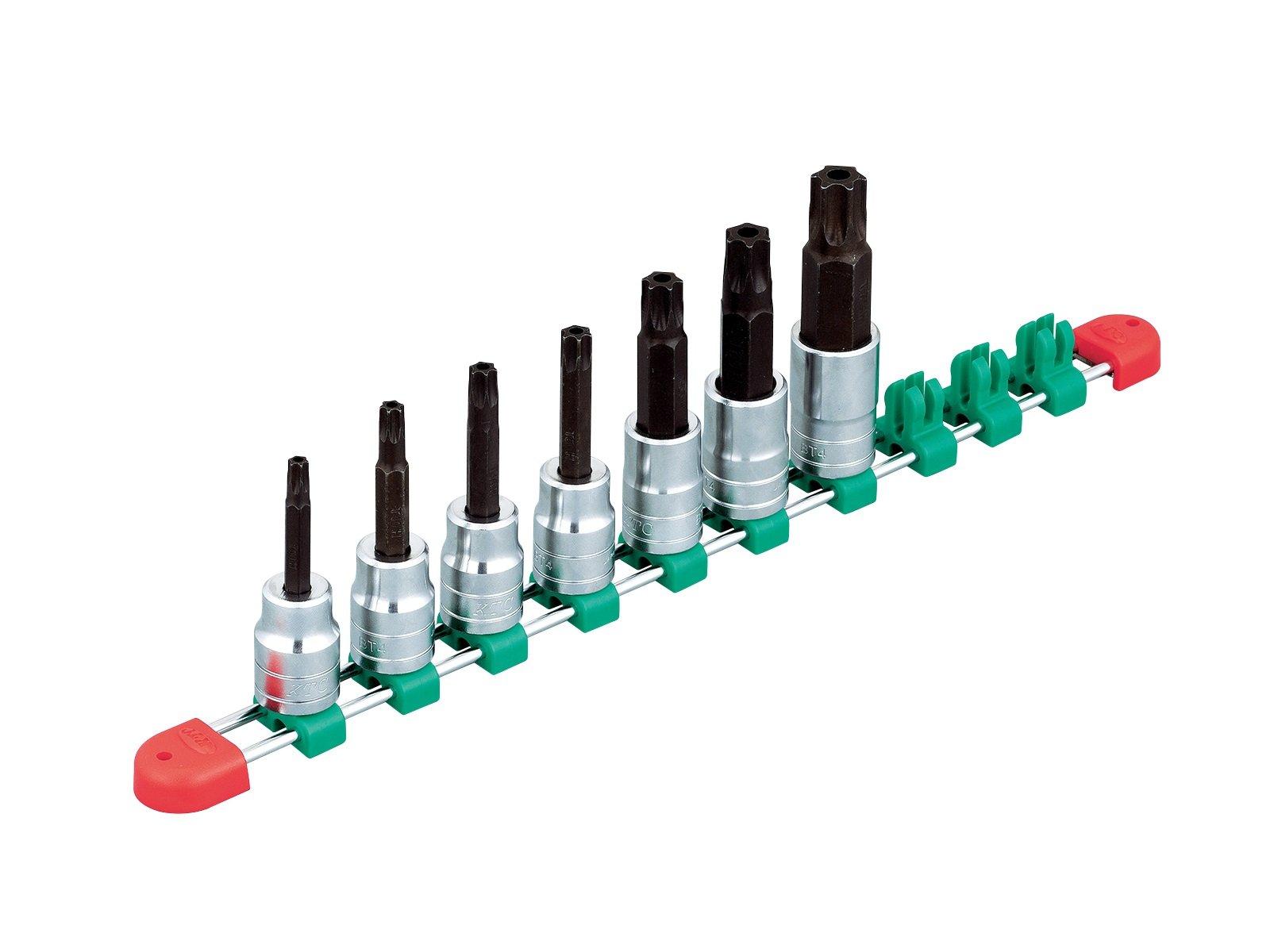 Kyoto Tool Torx Bit Socket TBT407TH (KTC) 12.7mm (1/2 inch) T-Shaped Tamper-Proof Set, 7-Piece Set,
Kyoto Tool Torx Bit Socket TBT407TH (KTC) 12.7mm (1/2 inch) T-Shaped Tamper-Proof Set, 7-Piece Set,
