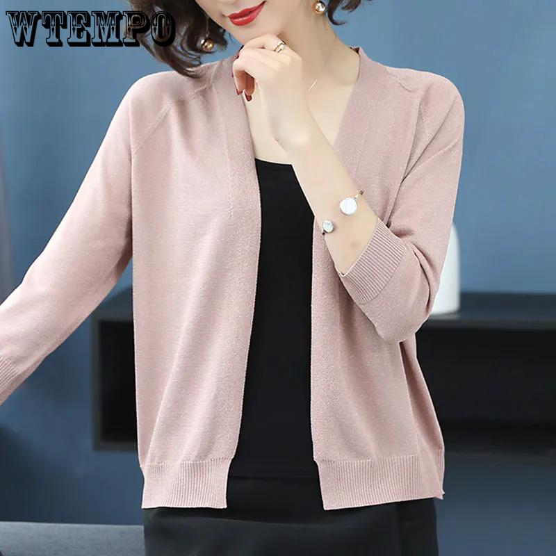 WTEMPO Casual Versatile Long Sleeve Thin Sweater Cardigans Large Size Solid Color V-Neck Loose Knitted Cardigans for Women In Spring Autumn XL білий
WTEMPO Casual Versatile Long Sleeve Thin Sweater Cardigans Large Size Solid Color V-Neck Loose Knitted Cardigans for Women In Spring Autumn XL білий