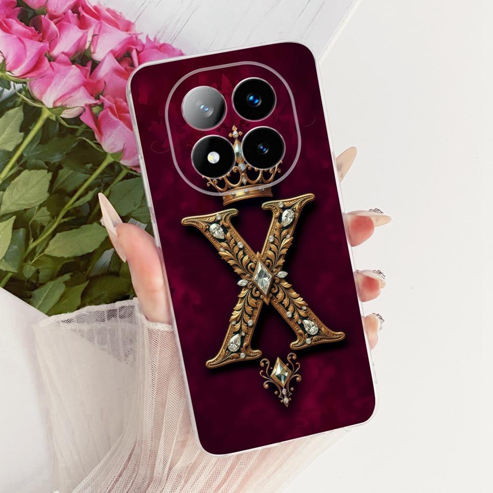 For Redmi Note 14 Pro Plus Case Cover Luxury A-Z Letters 2D Painted Silicone Casing For Redmi Note 14 Pro+ 24094RAD4G Note 14 Pro Plus
For Redmi Note 14 Pro Plus Case Cover Luxury A-Z Letters 2D Painted Silicone Casing For Redmi Note 14 Pro+ 24094RAD4G Note 14 Pro Plus