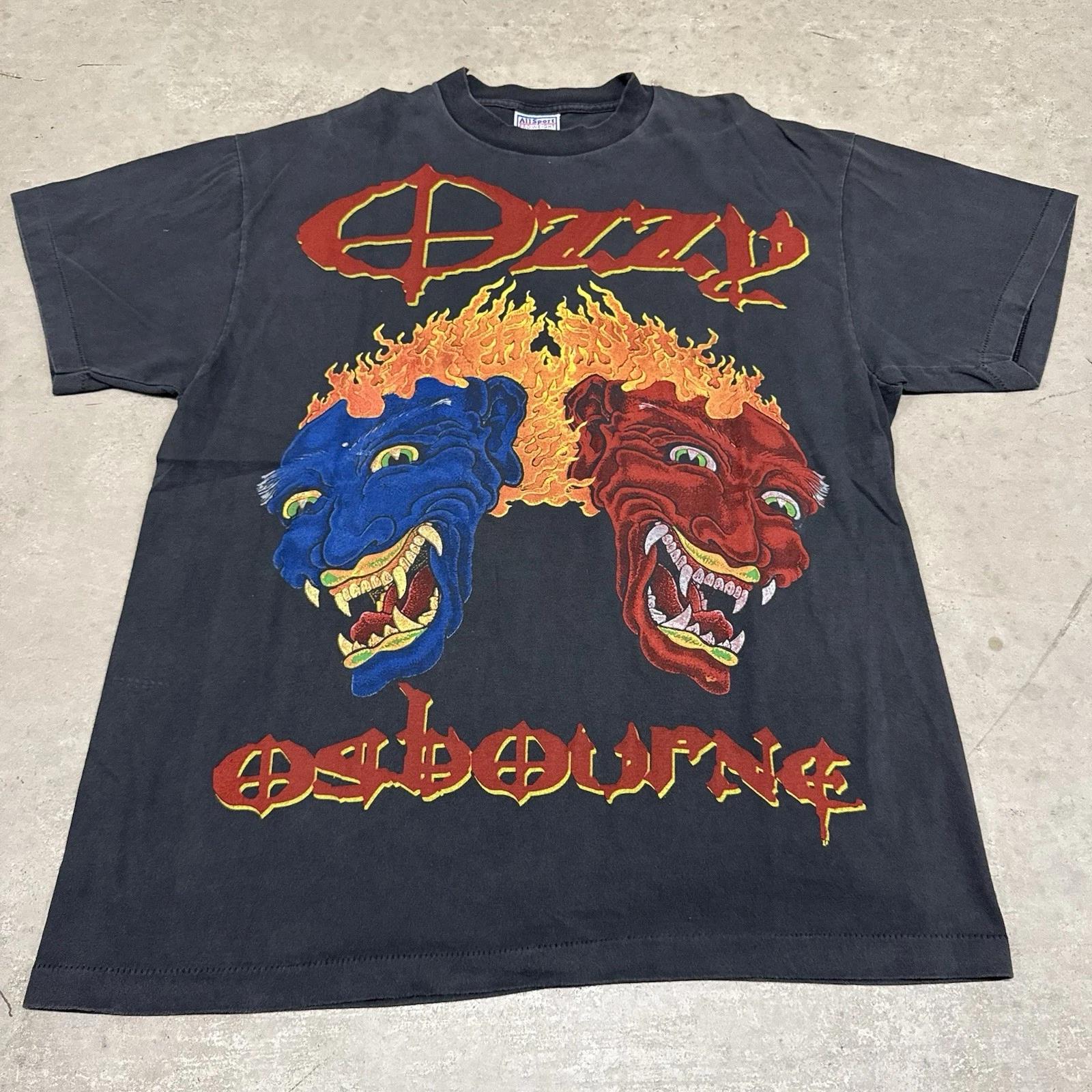 Vintage Ozzy Osbourne Tattoo T T-Shirt AOP Single Stitch 90’s Rock Band Tee Sz XL L
Vintage Ozzy Osbourne Tattoo T T-Shirt AOP Single Stitch 90’s Rock Band Tee Sz XL L