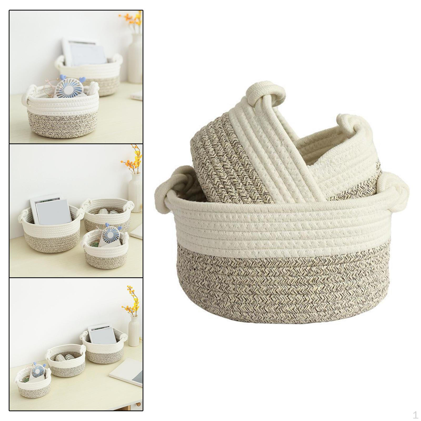 3x Storage Basket Woven Blanket Shelf Decorative Sorting Organization Handmade Bins for
3x Storage Basket Woven Blanket Shelf Decorative Sorting Organization Handmade Bins for