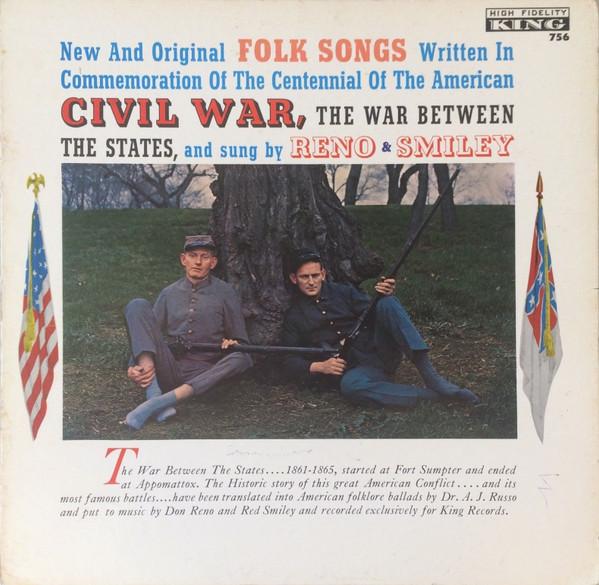 LP Record RENO & SMILEY - Folk Songs Of The Civil War 756 King Records 1961 US Folk Used
LP Record RENO & SMILEY - Folk Songs Of The Civil War 756 King Records 1961 US Folk Used