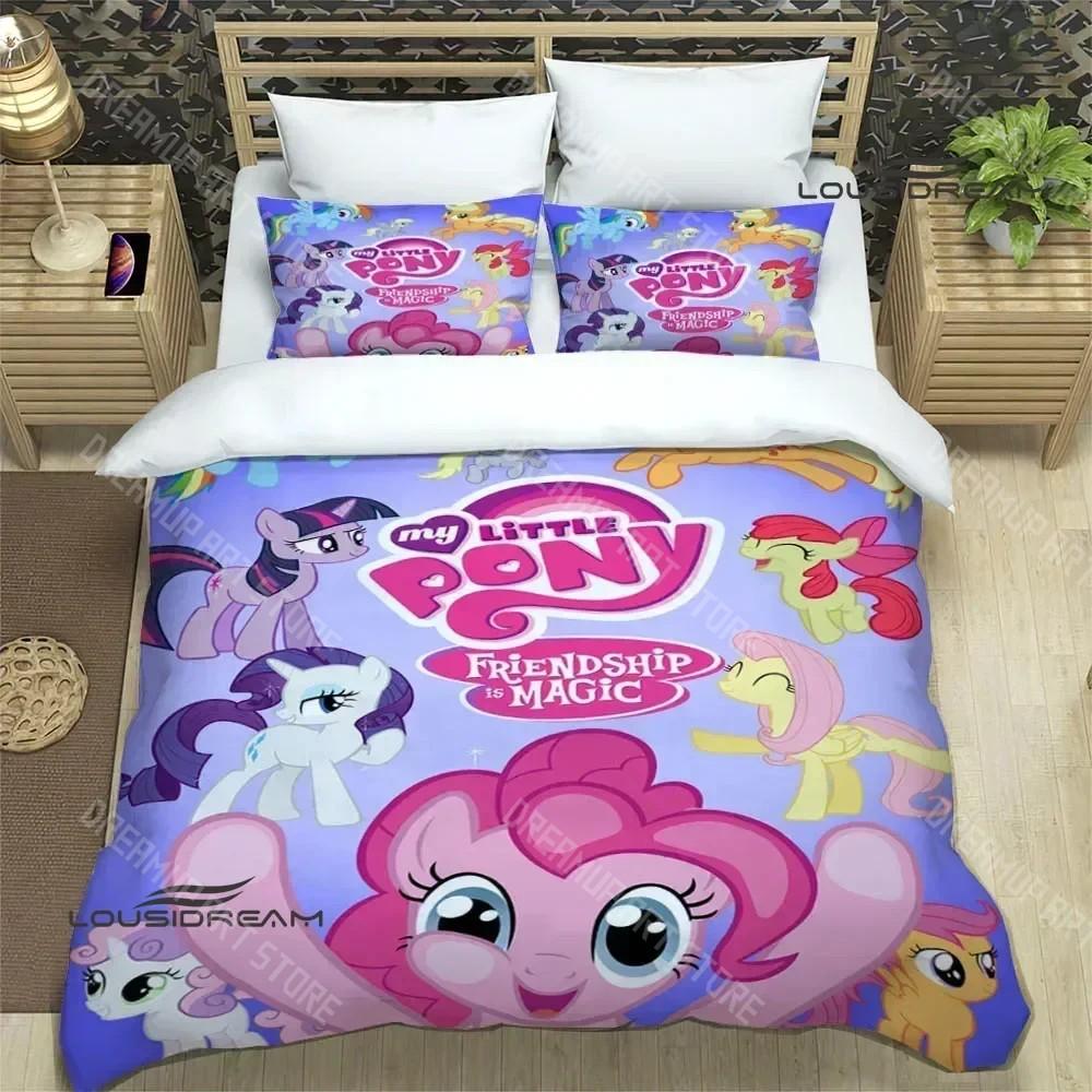 Cartoon My Little-P-Ponys Bedding Sets exquisite bed supplies set duvet cover bed comforter set bedding set luxury birthday gift EU Single 90x200cm
Cartoon My Little-P-Ponys Bedding Sets exquisite bed supplies set duvet cover bed comforter set bedding set luxury birthday gift EU Single 90x200cm