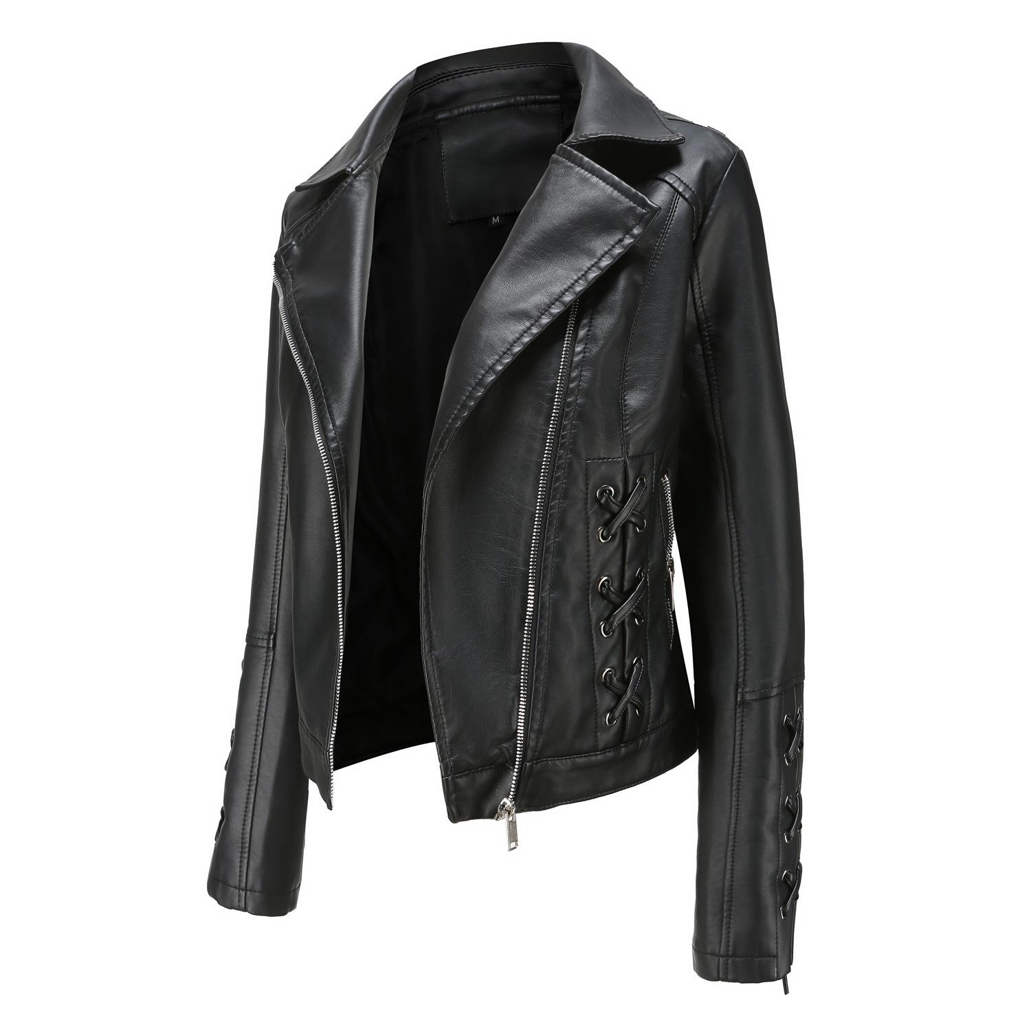 Women s Leather Jacket 2026 Spring Autumn Knitted Leather Jacket Zipper Straps For Women Lapel Casual Coats Women s Jackets XXXL
Women s Leather Jacket 2026 Spring Autumn Knitted Leather Jacket Zipper Straps For Women Lapel Casual Coats Women s Jackets XXXL