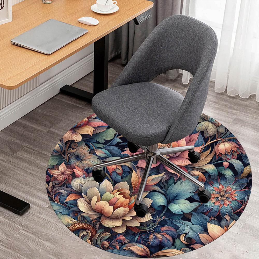 1pc Floral Pattern Round Chair mat Area Rug - Non-Slip, Floor Mat for Office, Bedroom, and Indoor Decor c1118180 80cm by 80cm
1pc Floral Pattern Round Chair mat Area Rug - Non-Slip, Floor Mat for Office, Bedroom, and Indoor Decor c1118180 80cm by 80cm