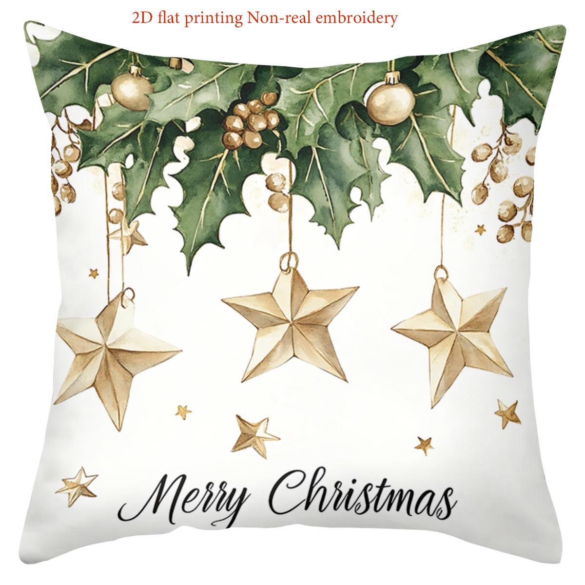 Christmas Decorative Pillows Merry Christmas 2D Printed Polyester pillowcase, sofa decorative cushion cov Headboard Pillow 45x45cm
Christmas Decorative Pillows Merry Christmas 2D Printed Polyester pillowcase, sofa decorative cushion cov Headboard Pillow 45x45cm