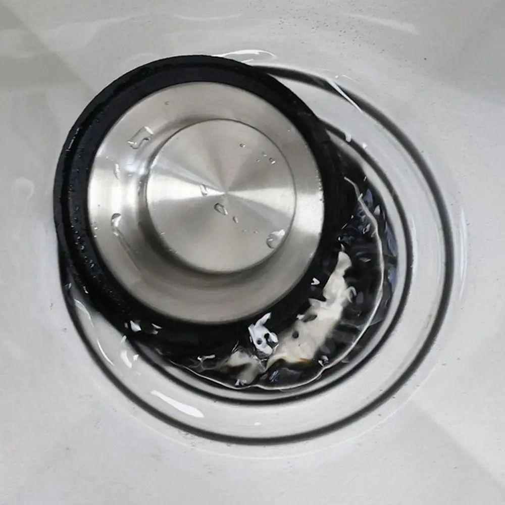Leakage-proof Sink Drain Cover Stainless Steel Bathtub Stopper Hardware Sink Plug Washroom срібний
Leakage-proof Sink Drain Cover Stainless Steel Bathtub Stopper Hardware Sink Plug Washroom срібний