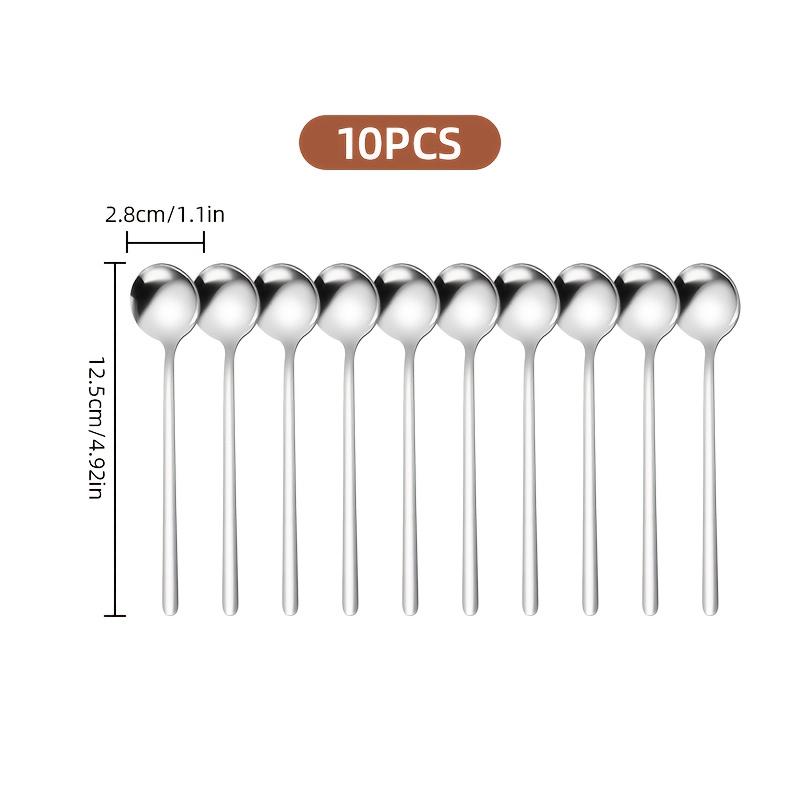 10pcs Stainless Steel Coffee Spoons, Dessert Spoons, Teaspoons, Seasoning Spoons,Suitable for Home, Cafe,Party, Kitchen Supplies
10pcs Stainless Steel Coffee Spoons, Dessert Spoons, Teaspoons, Seasoning Spoons,Suitable for Home, Cafe,Party, Kitchen Supplies