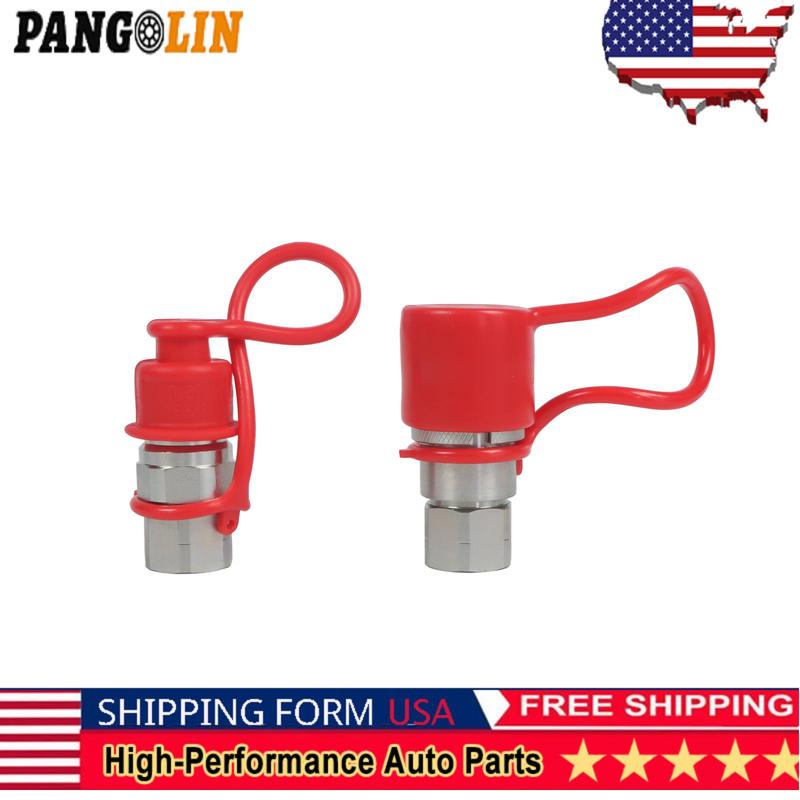 PANGOLIN 3/8 Flat Face Hydraulic Quick Connect Coupler Set w/Dust Caps, 3/8 NPT Thread Car Engine Accessories Replacement Part
PANGOLIN 3/8 Flat Face Hydraulic Quick Connect Coupler Set w/Dust Caps, 3/8 NPT Thread Car Engine Accessories Replacement Part