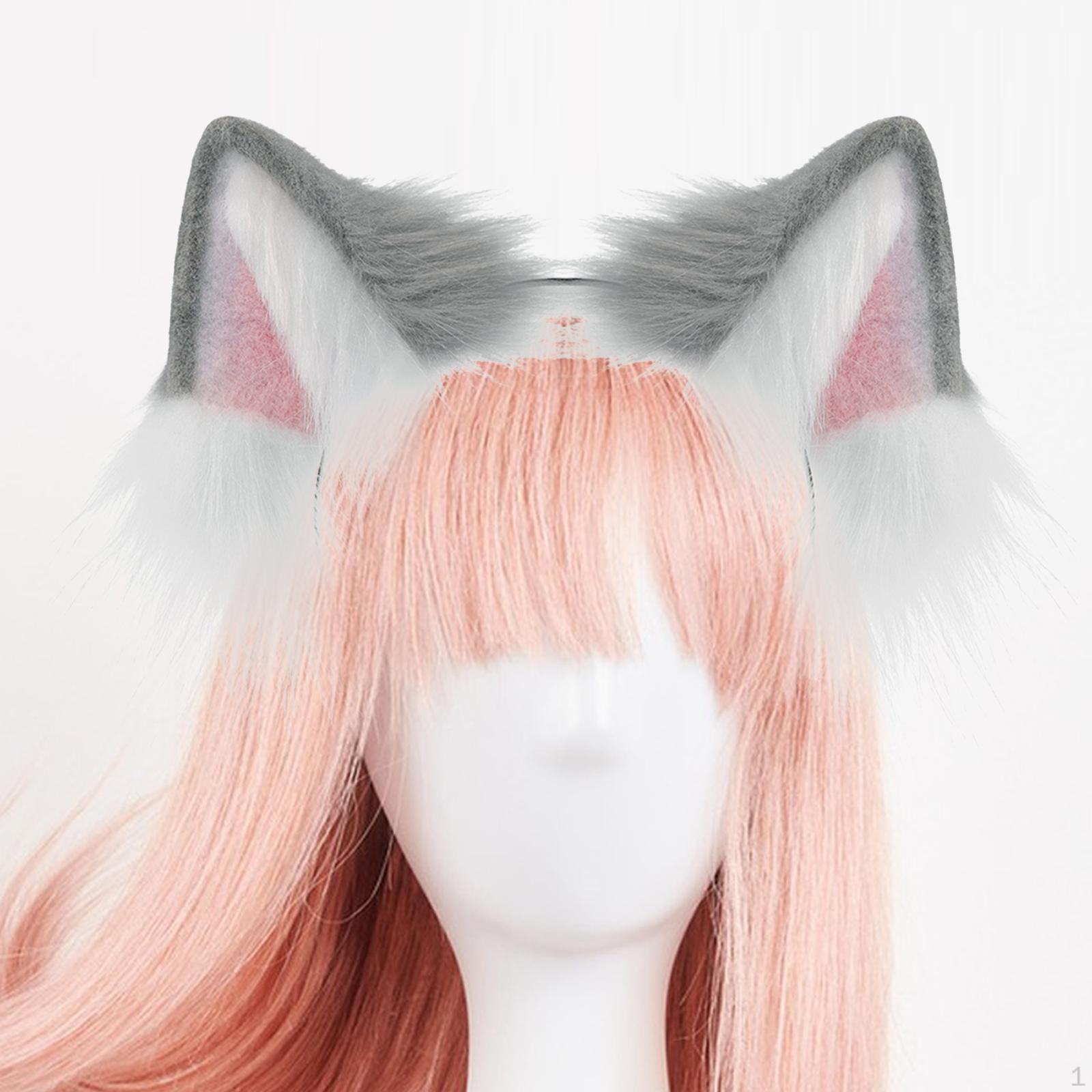 Ear Hair Hoop Anime Props Costume Accessories for Halloween Carnival Grey White
Ear Hair Hoop Anime Props Costume Accessories for Halloween Carnival Grey White
