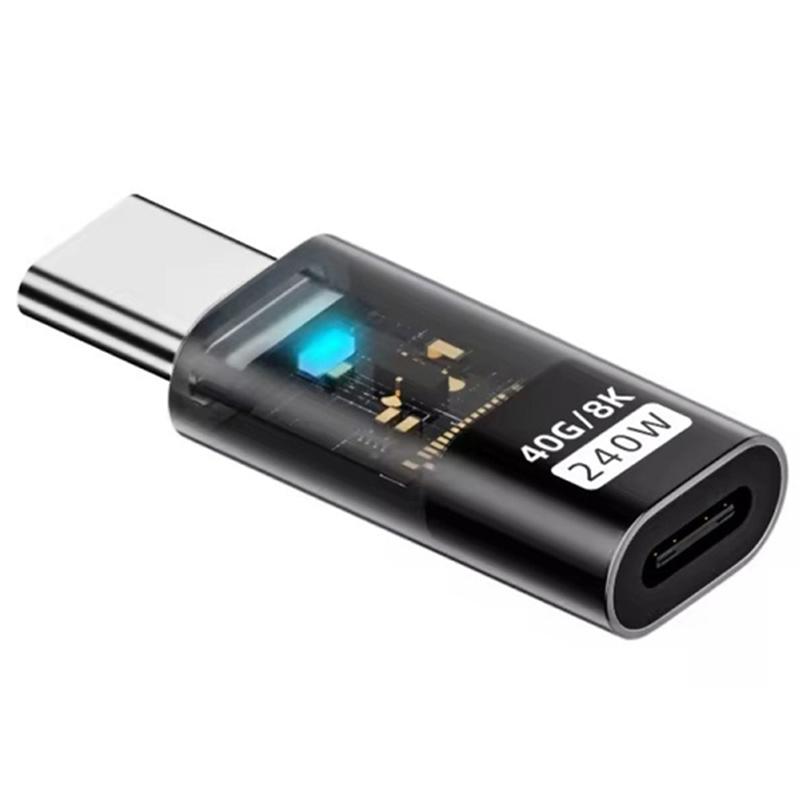Type-C Male to Type-C Female 240W Fast Charging USB-C 8K Video Data Transfer Converter As Shown A
Type-C Male to Type-C Female 240W Fast Charging USB-C 8K Video Data Transfer Converter As Shown A