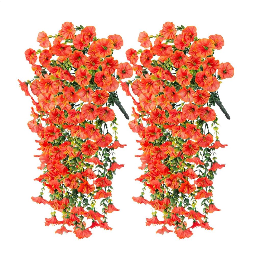 Artificial Hanging Flowers Plants Faux Morning Glory Long Vines UV Resistant Realistic for Garden home Balcony decoration
Artificial Hanging Flowers Plants Faux Morning Glory Long Vines UV Resistant Realistic for Garden home Balcony decoration