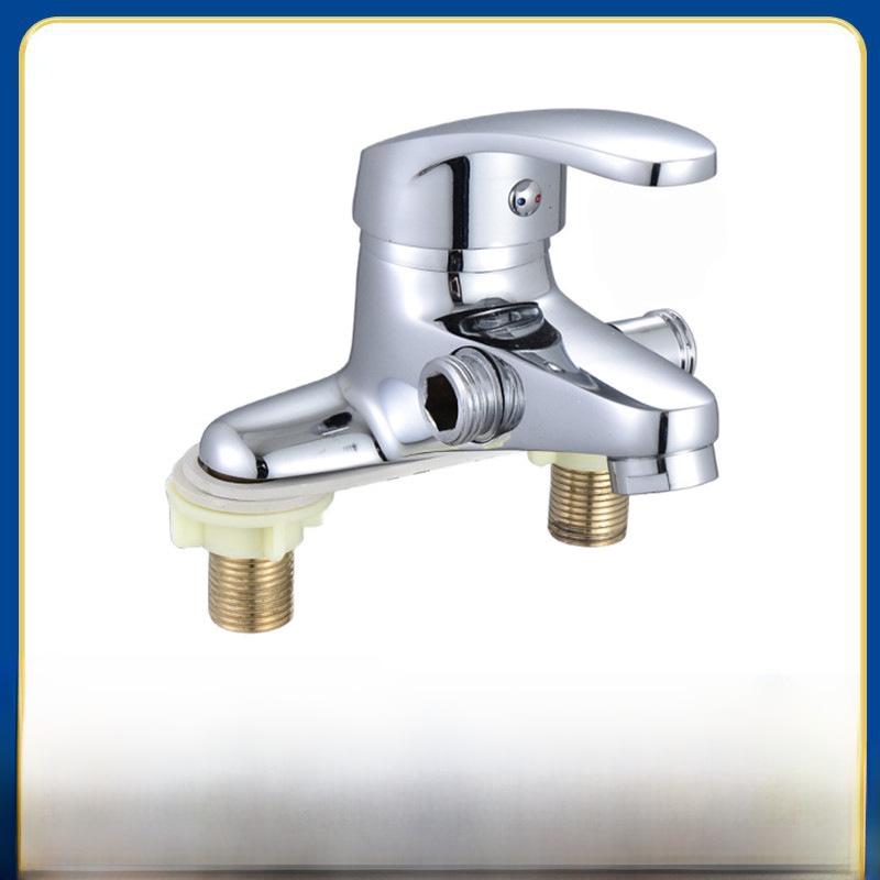 Dual-Use Copper Faucet with Dual Handles and Shower Head for Hot and Cold Basin Without Inlet Pipe
Dual-Use Copper Faucet with Dual Handles and Shower Head for Hot and Cold Basin Without Inlet Pipe