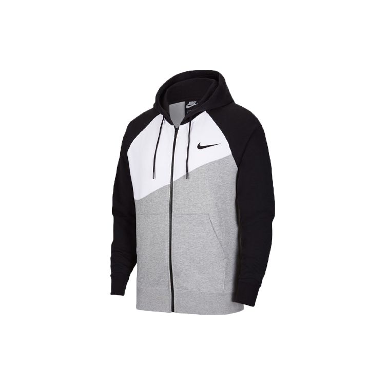 Мужская повседневная куртка с капюшоном Nike Sportswear Swoosh серая CV9160-063