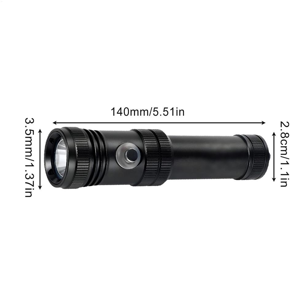 Diving Light 4-Modes Rechargeable Bright Waterproof Lighting Underwater Flashlight for Diving for Marine Fishing Outdoor Camping білий
Diving Light 4-Modes Rechargeable Bright Waterproof Lighting Underwater Flashlight for Diving for Marine Fishing Outdoor Camping білий