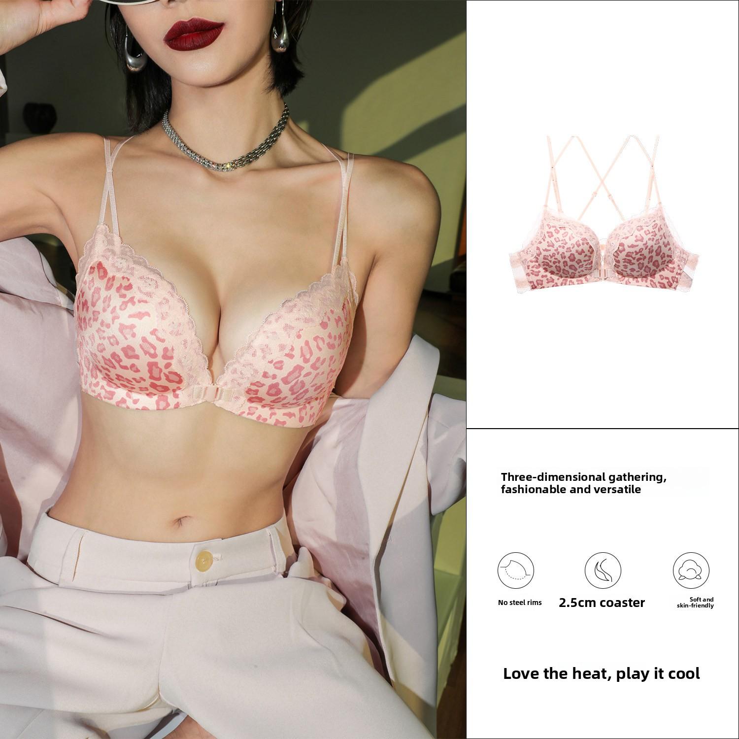 Ladies Spring and Summer Sexy Lace Leopard Print Front Button Gather Small Chest Show Big Close Pair of Milk Underwear 32/70AB розовый
Ladies Spring and Summer Sexy Lace Leopard Print Front Button Gather Small Chest Show Big Close Pair of Milk Underwear 32/70AB розовый