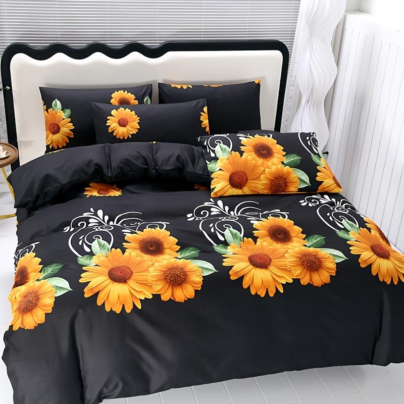 Small Daisy Plant Print Duvet Cover Set High-grade Brushed Skin-friendly and Comfortable with Plant Geometric Floral Patterns EU Single(135*200cm)3pcs
Small Daisy Plant Print Duvet Cover Set High-grade Brushed Skin-friendly and Comfortable with Plant Geometric Floral Patterns EU Single(135*200cm)3pcs