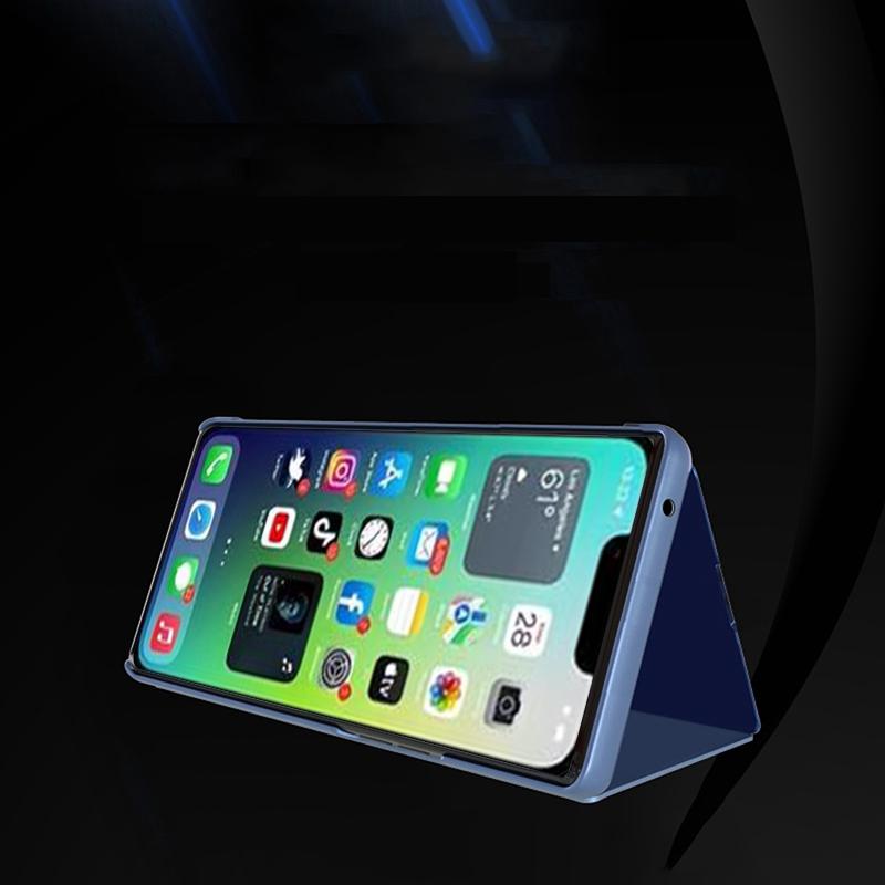 For iPhone 14 6.1 inch PU Leather Supporting Stand Phone Case View Window Electroplate Mirror Surface Phone Anti-scratch Cover Gold
For iPhone 14 6.1 inch PU Leather Supporting Stand Phone Case View Window Electroplate Mirror Surface Phone Anti-scratch Cover Gold