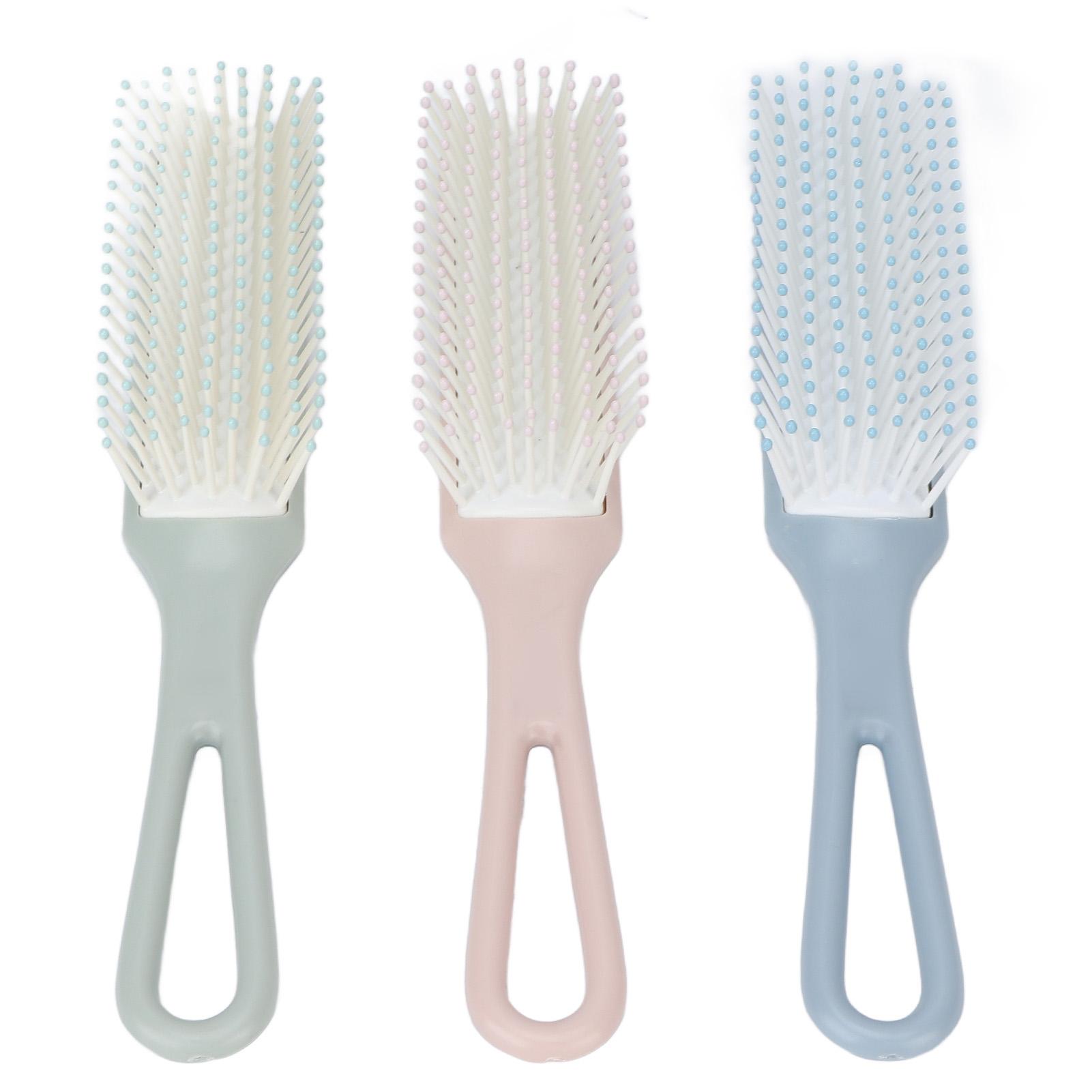 3pcs Hair Brush Comb Set Easy Detangling Different Color Comfortable Handle Hair Styling Tool Kit
3pcs Hair Brush Comb Set Easy Detangling Different Color Comfortable Handle Hair Styling Tool Kit