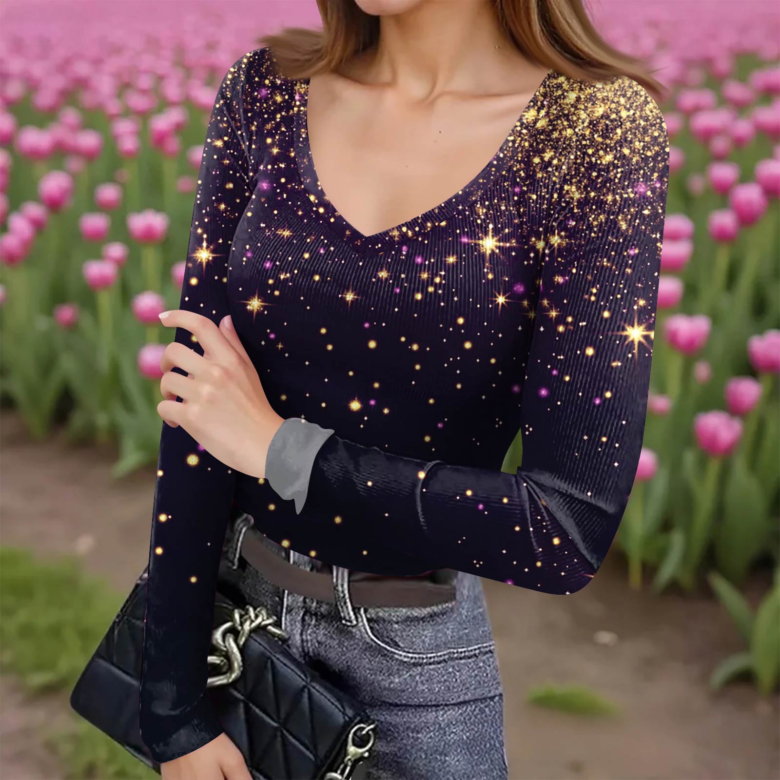 Женская зимняя приталенная футболка-базовый слой, модный принт, V-образный вырез, пуловер, топ с длинным рукавом XXL
Женская зимняя приталенная футболка-базовый слой, модный принт, V-образный вырез, пуловер, топ с длинным рукавом XXL