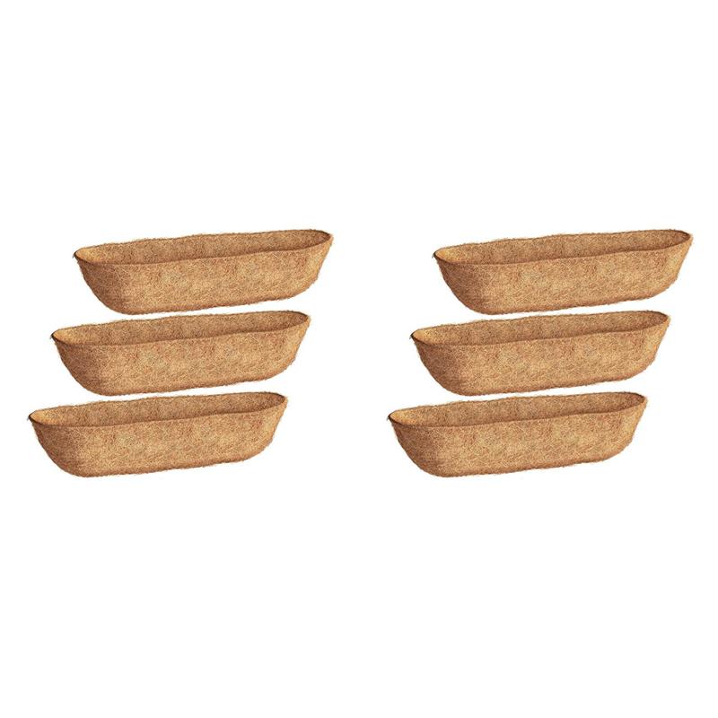 A34R 30 Inch 6 Pack Trough Liners, Coconut Coir Fiber For Wall Basket Planters, Window Box Liners, Garden Planter Baskets NONE
A34R 30 Inch 6 Pack Trough Liners, Coconut Coir Fiber For Wall Basket Planters, Window Box Liners, Garden Planter Baskets NONE