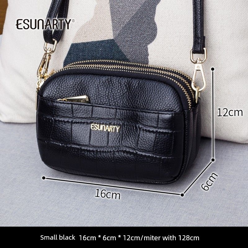 Genuine Leather Black Work Clothing Multi-Layer Shoulder Winter Small Square Bag 813 small black
Genuine Leather Black Work Clothing Multi-Layer Shoulder Winter Small Square Bag 813 small black