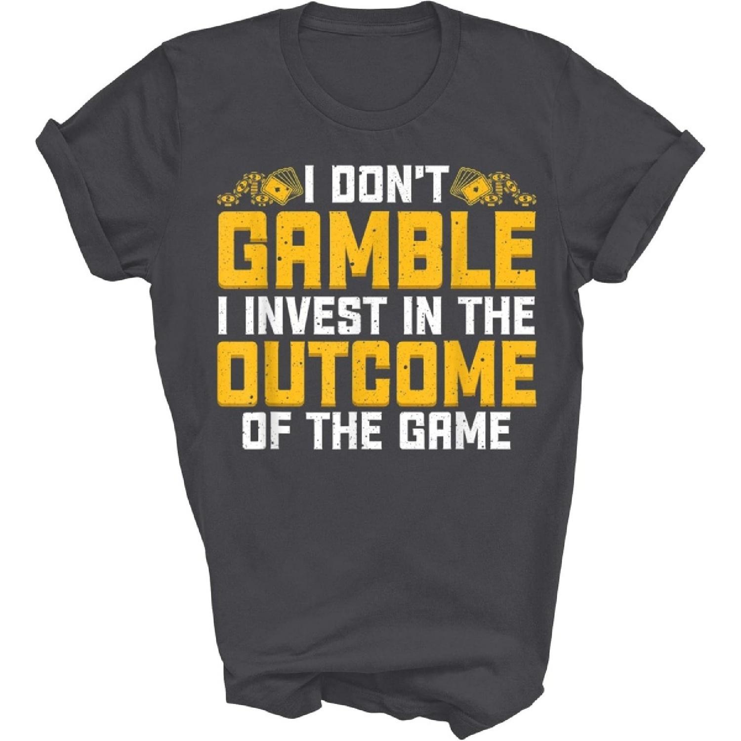 Lunar Zone I Don t Gamble Funny Gambling Gambler Poker Lover Unisex Shirt Gift Women Men T-Shirt (Dark Heather;XL) XXXXXL чорний
Lunar Zone I Don t Gamble Funny Gambling Gambler Poker Lover Unisex Shirt Gift Women Men T-Shirt (Dark Heather;XL) XXXXXL чорний