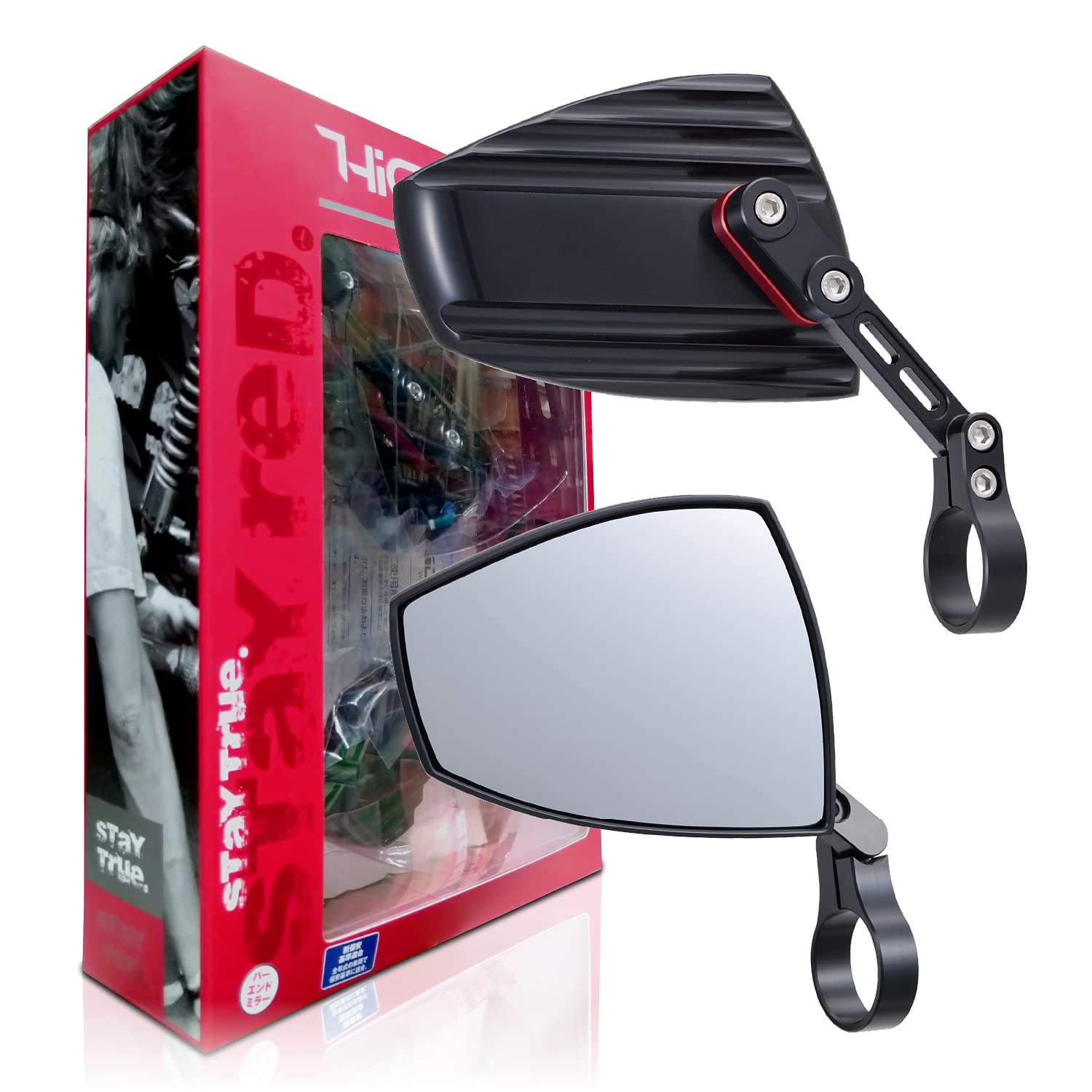 Daytona HIGHSIDER Motorcycle Bar End Mirror Left and Right Set with Angle Adjustment Function Compliant with New Safety Standards ECE Standard Clear
Daytona HIGHSIDER Motorcycle Bar End Mirror Left and Right Set with Angle Adjustment Function Compliant with New Safety Standards ECE Standard Clear