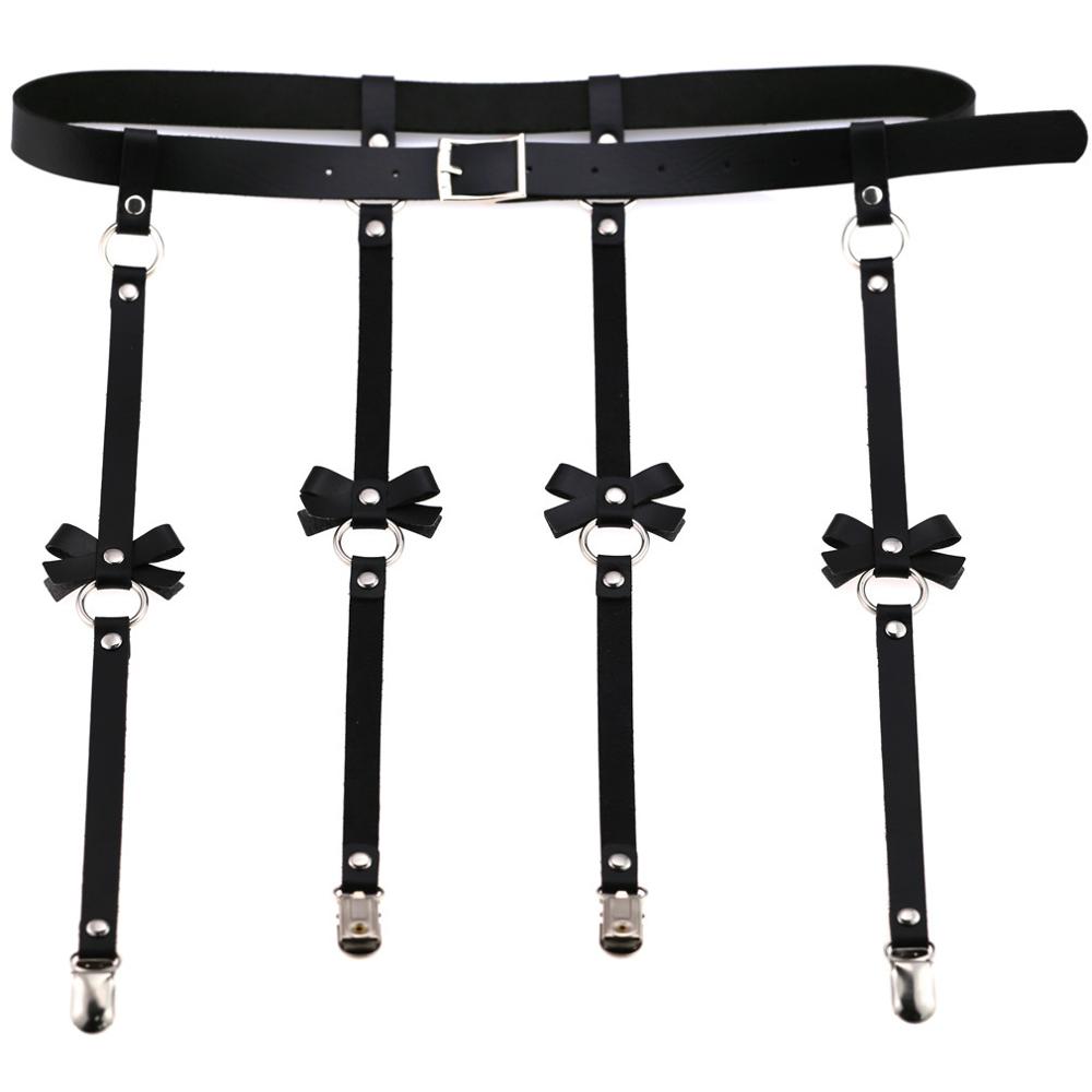 Unisex Men Women Sexy Punk Leather Waist Cincher Garter Belt With 4 Suspenders Straps And Detachable Bow Thigh Harness Loop
Unisex Men Women Sexy Punk Leather Waist Cincher Garter Belt With 4 Suspenders Straps And Detachable Bow Thigh Harness Loop