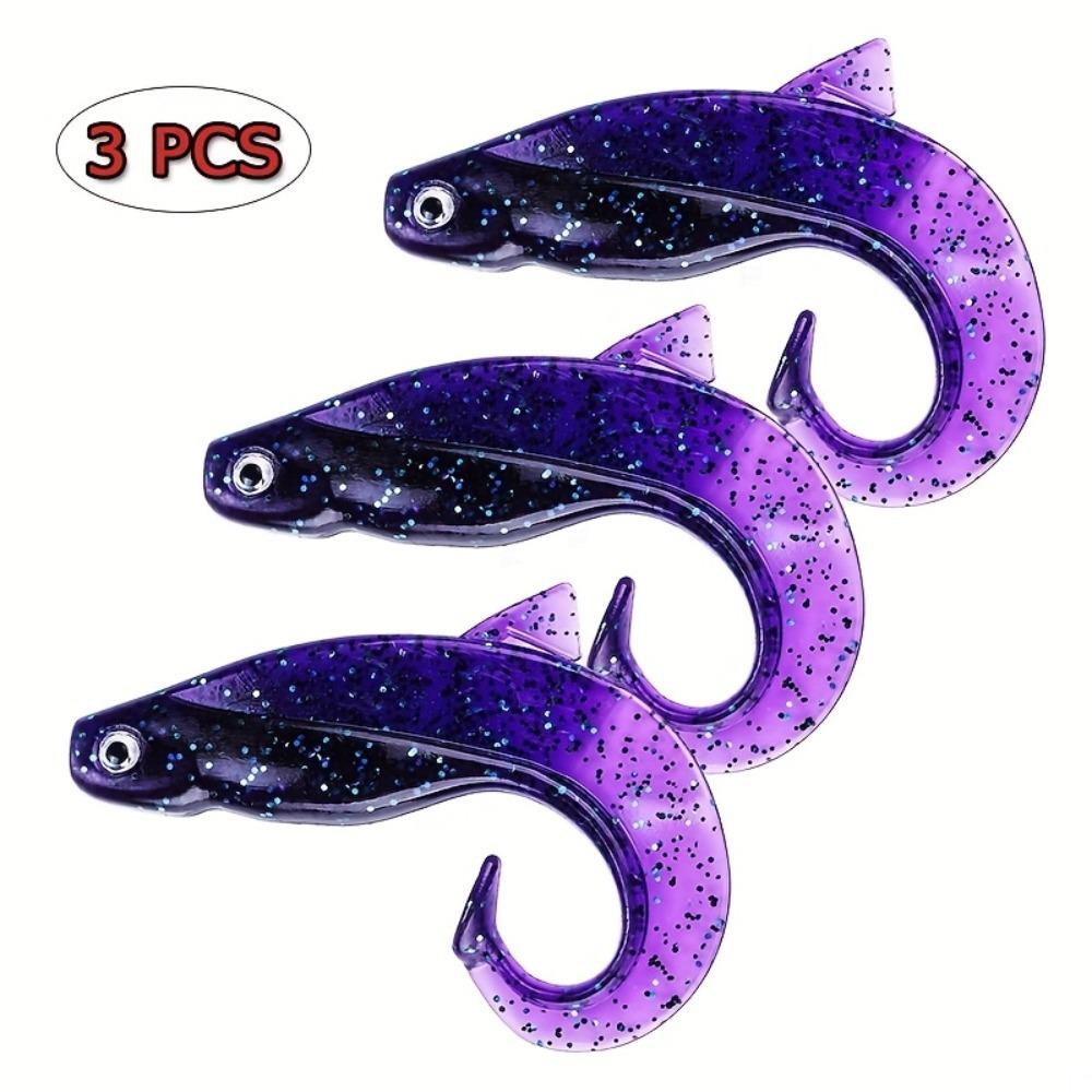 8cm 12g Soft PVC Fin Fish Tail Curl Lure for Sea and Boat Fishing 3 Pack Dorsal Fin Fish 8cm 12g фіолетовий
8cm 12g Soft PVC Fin Fish Tail Curl Lure for Sea and Boat Fishing 3 Pack Dorsal Fin Fish 8cm 12g фіолетовий