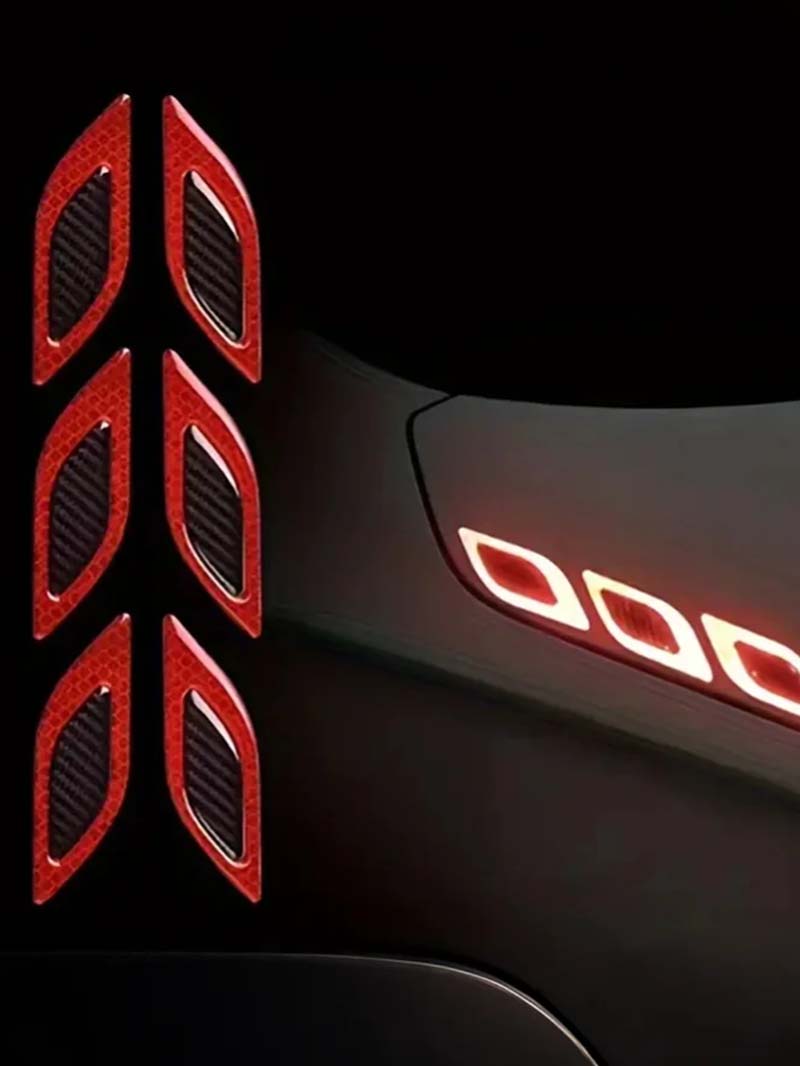 6Pc Car-Shaped Reflective Carbon Fiber Bumper Strip, Car Reflective Sticker, Car Accessory красный
6Pc Car-Shaped Reflective Carbon Fiber Bumper Strip, Car Reflective Sticker, Car Accessory красный