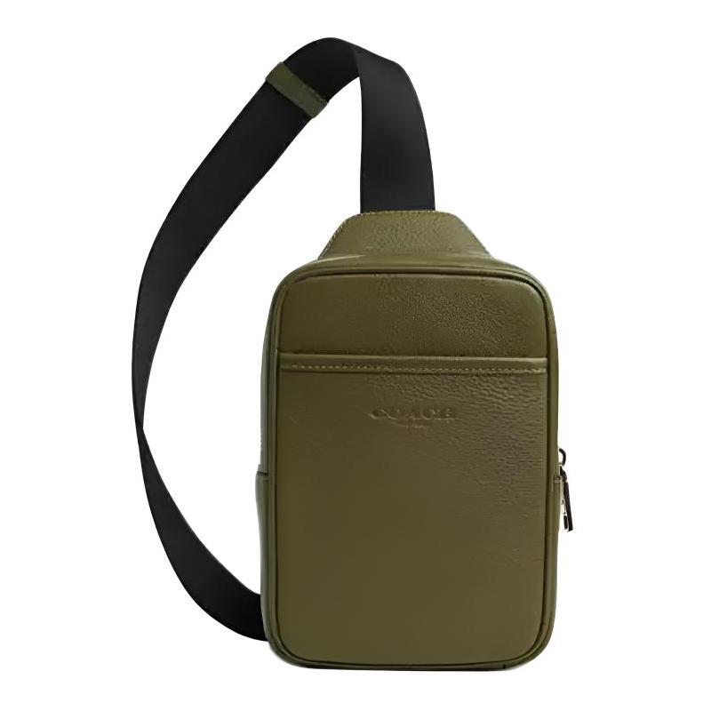 COACH Turner 12 letter embossed silver hardware zipper closure pebbled leather chest bag mini unisex couple version olive срібний
COACH Turner 12 letter embossed silver hardware zipper closure pebbled leather chest bag mini unisex couple version olive срібний