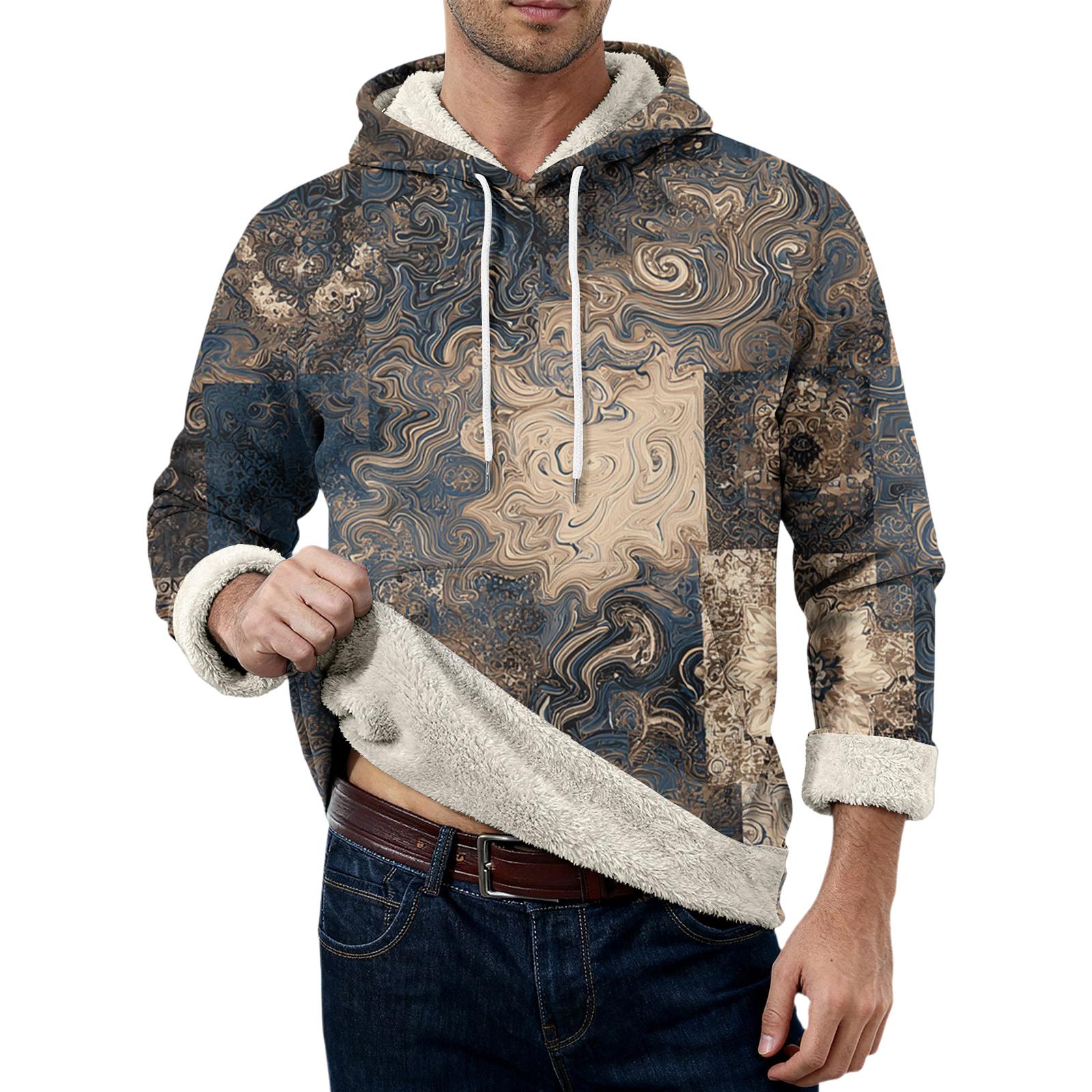 Мужская повседневная флисовая толстовка с длинным рукавом и карманами XL
Мужская повседневная флисовая толстовка с длинным рукавом и карманами XL