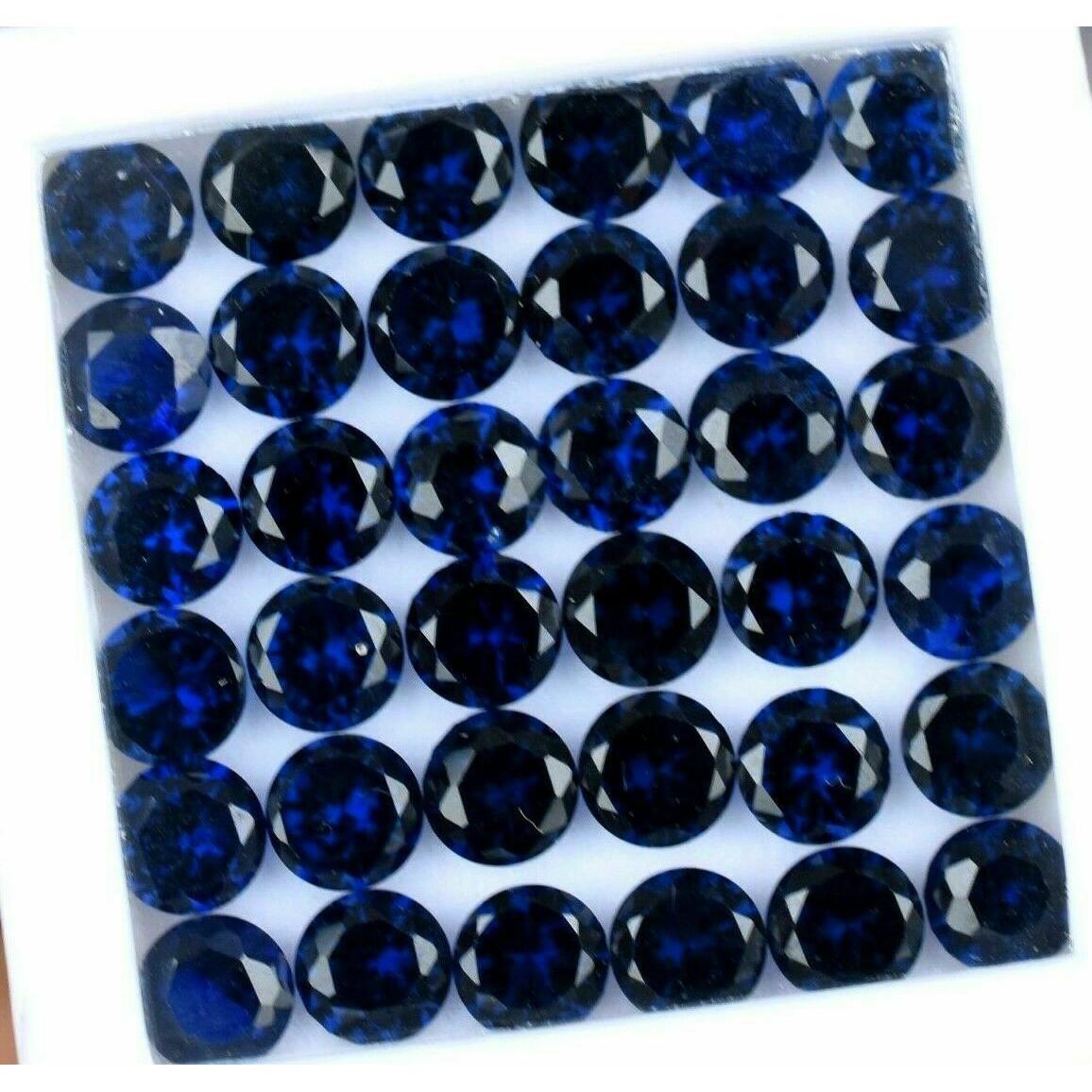 Natural CERTIFIED Ceylon Blue Sapphire 14 Pcs Round Cut 6x6MM Loose Gemstone Lot 6 mm Approx. синій
Natural CERTIFIED Ceylon Blue Sapphire 14 Pcs Round Cut 6x6MM Loose Gemstone Lot 6 mm Approx. синій