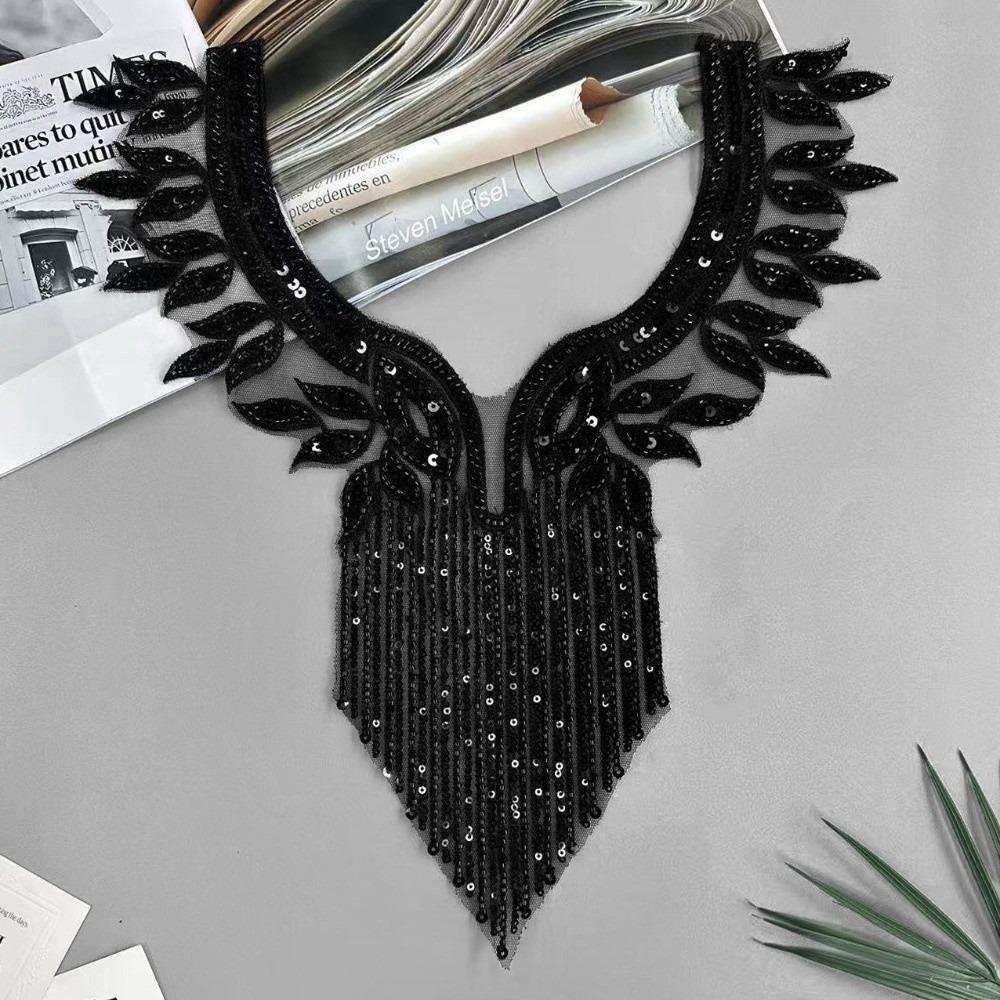 Luxury Beads Applique Handmade Clothing Applique Fashion Applique Patches Apparel Accessories чорний
Luxury Beads Applique Handmade Clothing Applique Fashion Applique Patches Apparel Accessories чорний