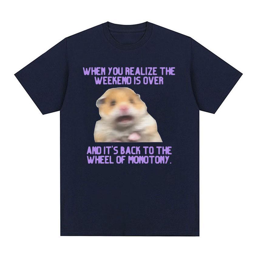 Funny Scared Hamster Meme T Shirt Men s Women Vintage Fashion Short Sleeve T-Shirts Summer Casual 100% Cotton Oversized T-shirt
Funny Scared Hamster Meme T Shirt Men s Women Vintage Fashion Short Sleeve T-Shirts Summer Casual 100% Cotton Oversized T-shirt