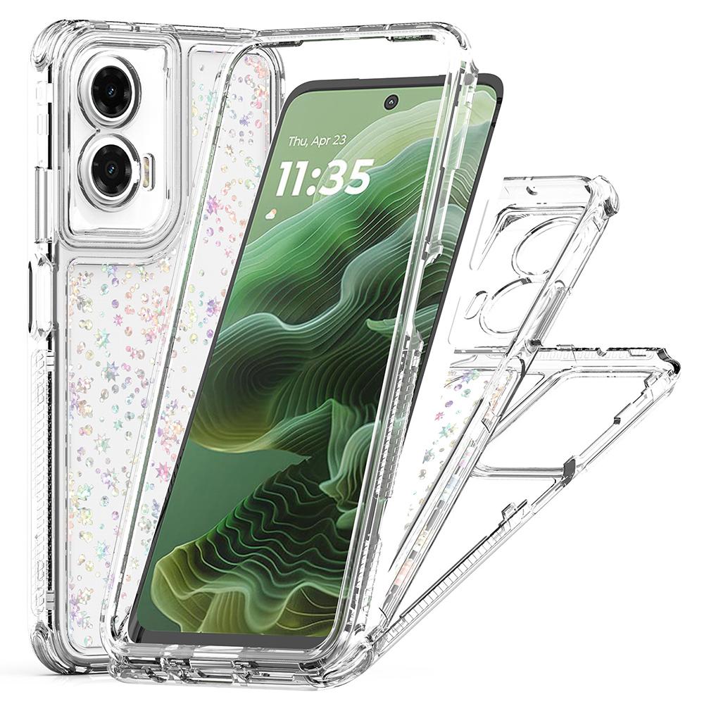 For Motorola Moto G35 5G Case Precise Cutouts Acrylic TPU Clear Phone Cover with Laser-printed Film Snowflakes
For Motorola Moto G35 5G Case Precise Cutouts Acrylic TPU Clear Phone Cover with Laser-printed Film Snowflakes