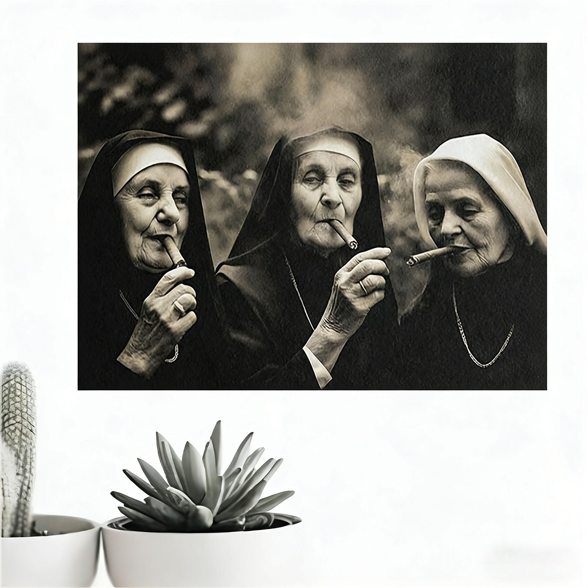 GusVintage Nun Art Tapestry Retro Religious Wall Hanging Funny Aesthetic Decor for Bedroom Living Room Dorm Ideal Gift 74x94cm(29x37in)
GusVintage Nun Art Tapestry Retro Religious Wall Hanging Funny Aesthetic Decor for Bedroom Living Room Dorm Ideal Gift 74x94cm(29x37in)