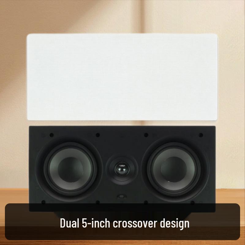 In-Ceiling Dual 5-Inch Center Speaker with 5.1 Amplifier for Home Theater 389 x 181 x 75 mm
In-Ceiling Dual 5-Inch Center Speaker with 5.1 Amplifier for Home Theater 389 x 181 x 75 mm