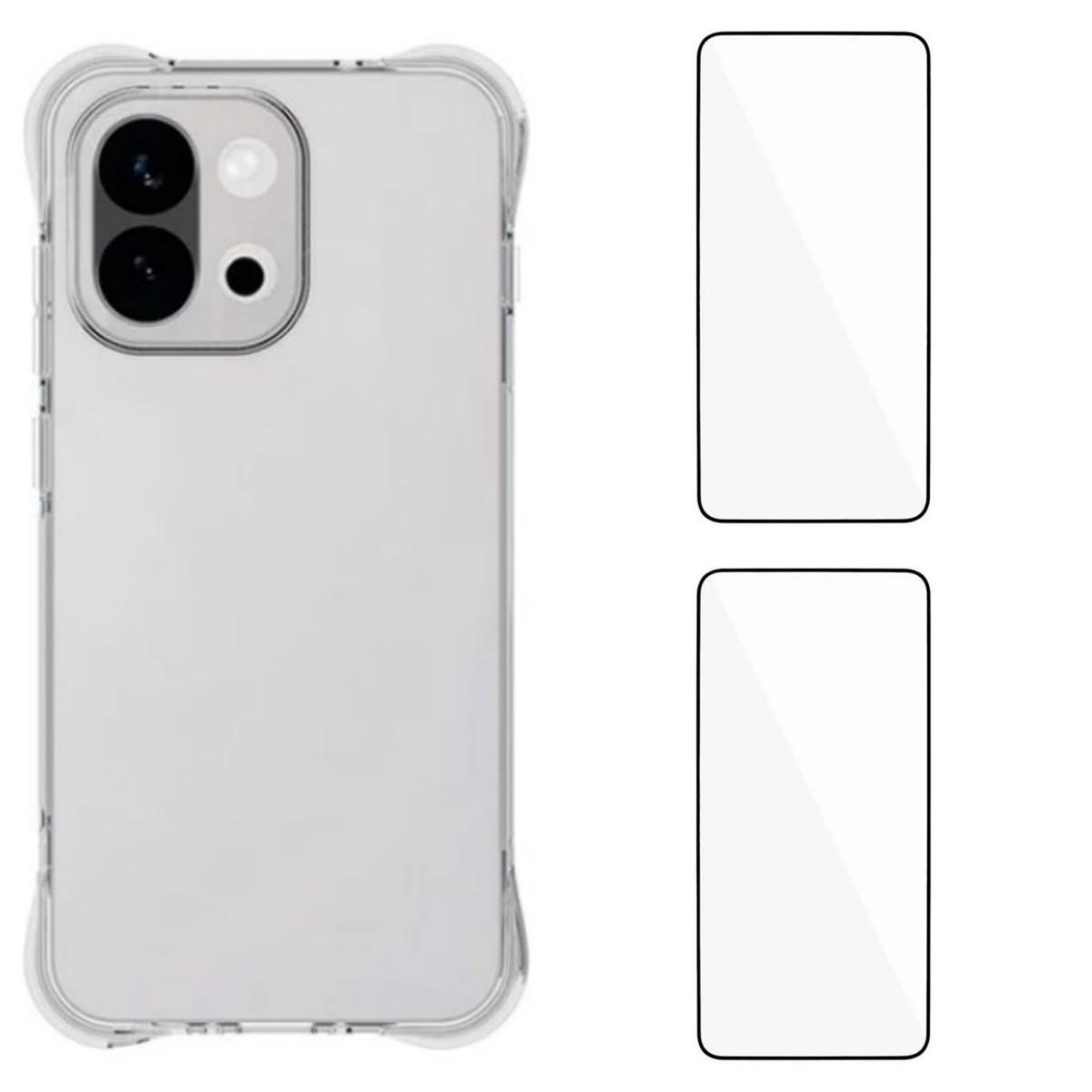 For OnePlus 13T 5G TPU Case WANLONFENG WL2 Series 2.0mm Phone Cover with 2Pcs Tempered Glass Films Transparent
For OnePlus 13T 5G TPU Case WANLONFENG WL2 Series 2.0mm Phone Cover with 2Pcs Tempered Glass Films Transparent