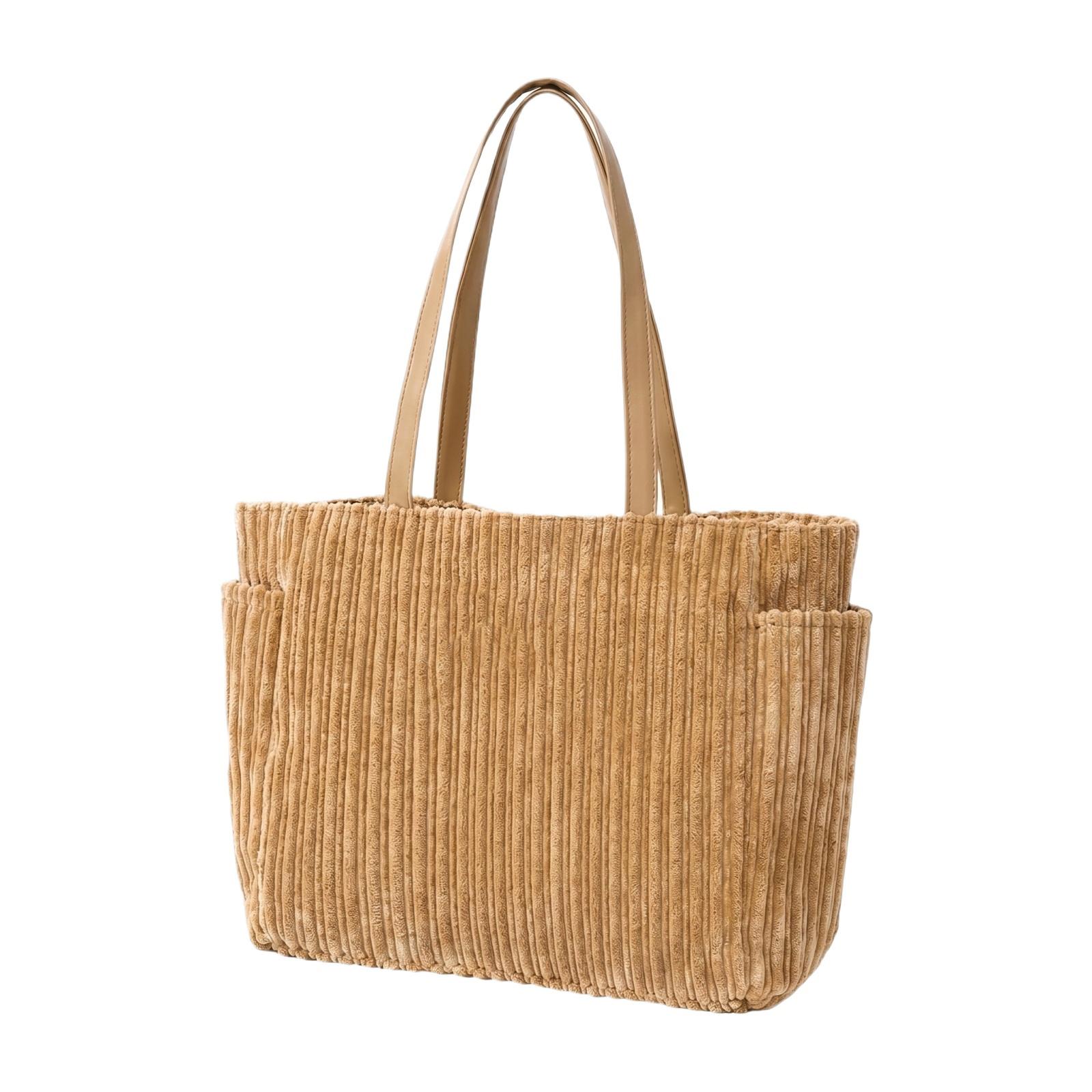 Minimalist Large Capacity Tote Bag Corduroy Fabric Handheld Shoulder Bag with Side Pockets for Daily Use Shopping and Commuting one size хакі
Minimalist Large Capacity Tote Bag Corduroy Fabric Handheld Shoulder Bag with Side Pockets for Daily Use Shopping and Commuting one size хакі