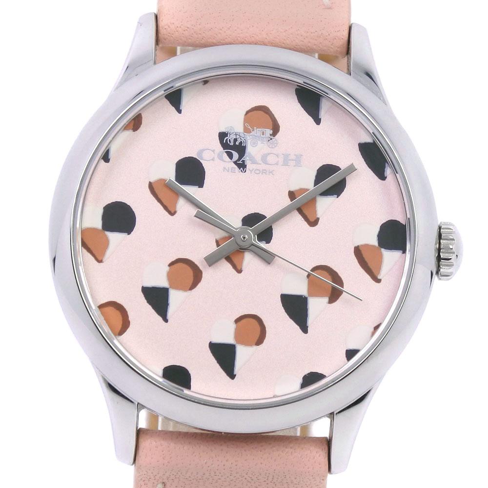COACH heart Watches CA.117.7.112.1536 pinkDial Stainless Steel/leather Quartz Analog display Women Used
COACH heart Watches CA.117.7.112.1536 pinkDial Stainless Steel/leather Quartz Analog display Women Used