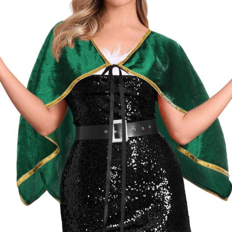 Meier Halloween hot sale women s velvet shawl tie-up gold trim cape new christmas style One size fits all красный
Meier Halloween hot sale women s velvet shawl tie-up gold trim cape new christmas style One size fits all красный